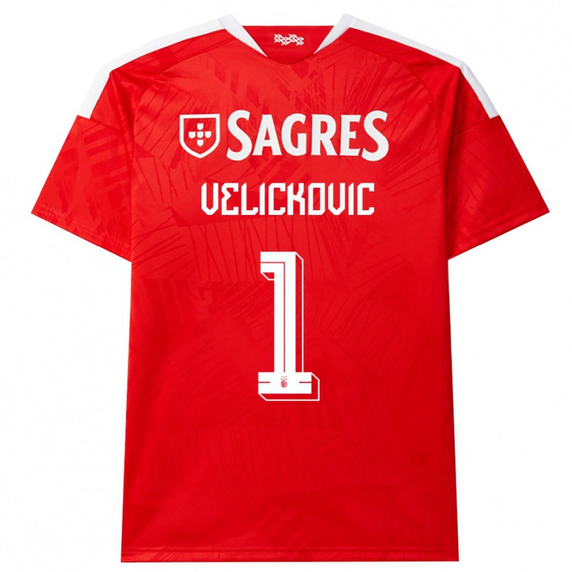 Danxen Hombre Camiseta Luka Velickovic #1 Rojo Blanco Amarillo 1ª Equipación 2026/27 La Camisa