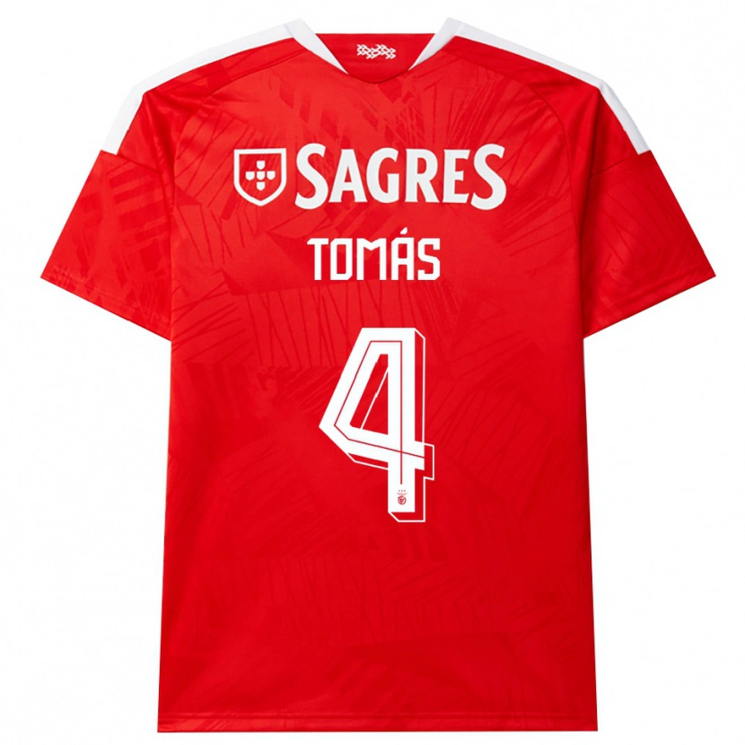 Danxen Hombre Camiseta Tomás Ferreira #4 Rojo Blanco Amarillo 1ª Equipación 2026/27 La Camisa