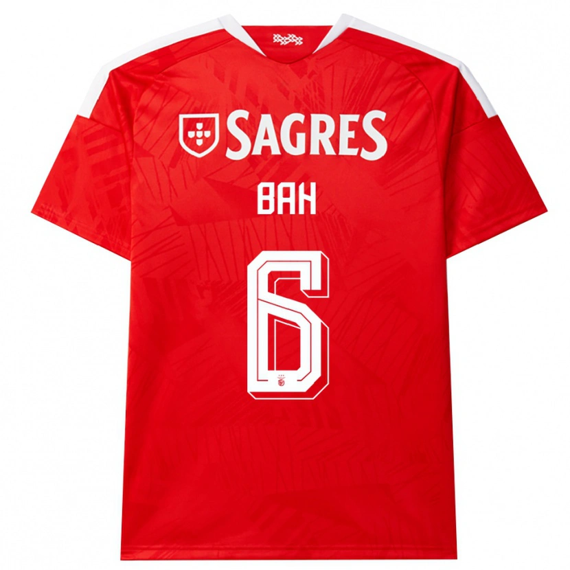 Danxen Hombre Camiseta Alexander Bah #6 Rojo Blanco Amarillo 1ª Equipación 2026/27 La Camisa