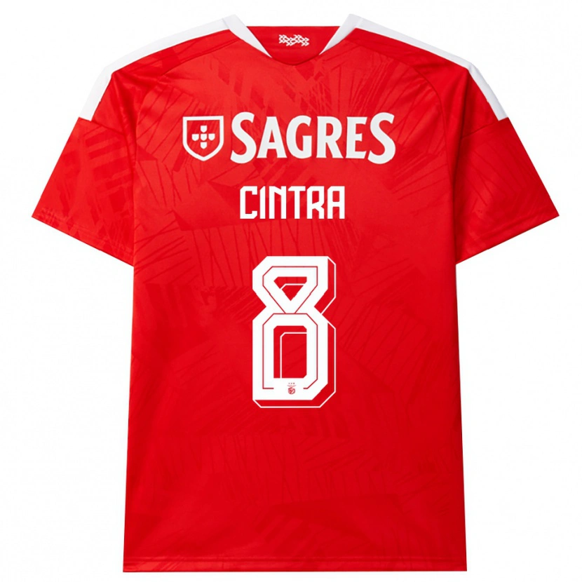 Danxen Hombre Camiseta Marta Cintra #8 Rojo Blanco Amarillo 1ª Equipación 2026/27 La Camisa