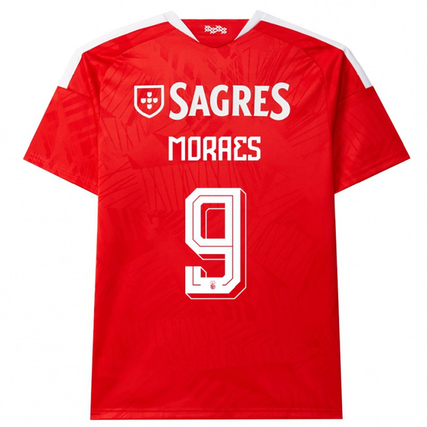 Danxen Hombre Camiseta Luca Moraes #9 Rojo Blanco Amarillo 1ª Equipación 2026/27 La Camisa