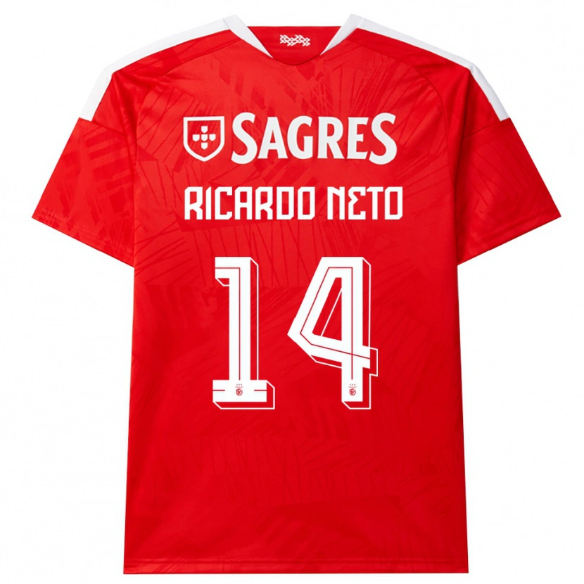 Danxen Hombre Camiseta Ricardo Neto #14 Rojo Blanco Amarillo 1ª Equipación 2026/27 La Camisa