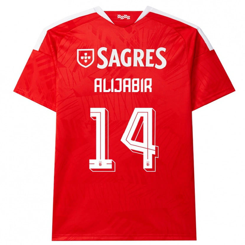 Danxen Hombre Camiseta Sheikhan Alijabir #14 Rojo Blanco Amarillo 1ª Equipación 2026/27 La Camisa