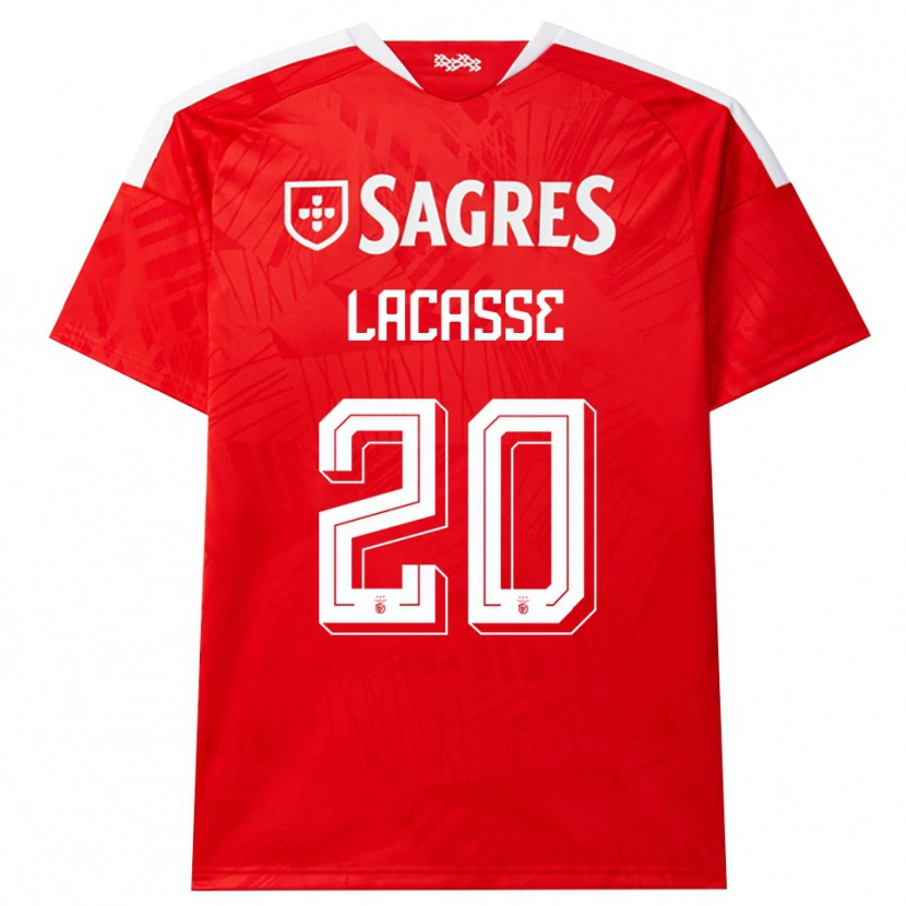 Danxen Hombre Camiseta Cloe Lacasse #20 Rojo Blanco Amarillo 1ª Equipación 2026/27 La Camisa