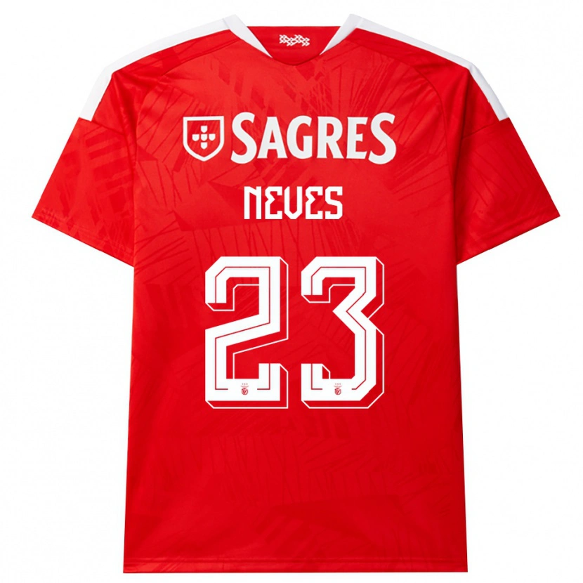 Danxen Hombre Camiseta Tiago Neves #23 Rojo Blanco Amarillo 1ª Equipación 2026/27 La Camisa