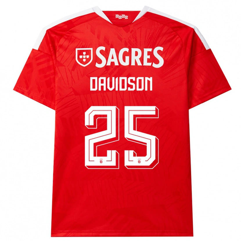 Danxen Hombre Camiseta Chandra Davidson #25 Rojo Blanco Amarillo 1ª Equipación 2026/27 La Camisa