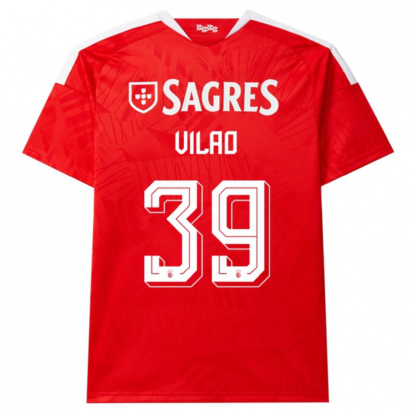 Danxen Hombre Camiseta Carolina Vilao #39 Rojo Blanco Amarillo 1ª Equipación 2026/27 La Camisa
