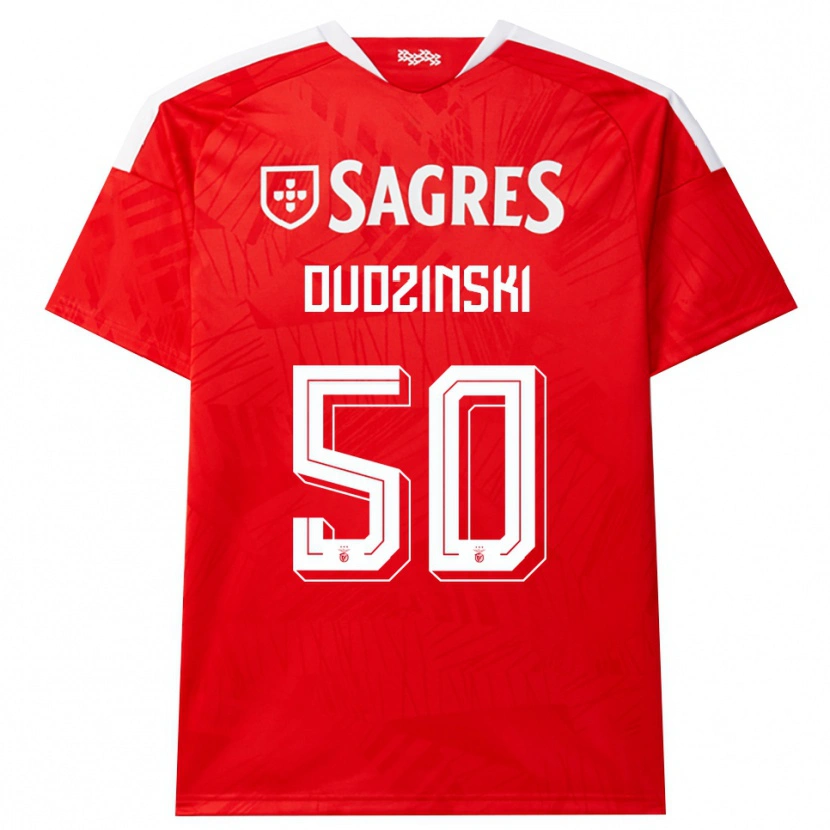Danxen Hombre Camiseta Marcel Dudzinski #50 Rojo Blanco Amarillo 1ª Equipación 2026/27 La Camisa