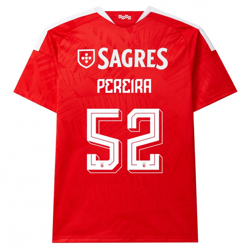 Danxen Hombre Camiseta Henrique Pereira #52 Rojo Blanco Amarillo 1ª Equipación 2026/27 La Camisa