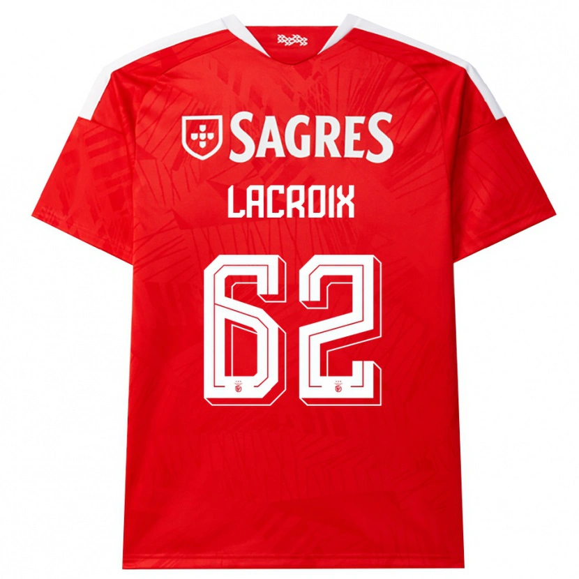 Danxen Hombre Camiseta Lenny Lacroix #62 Rojo Blanco Amarillo 1ª Equipación 2026/27 La Camisa