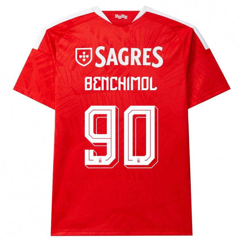 Danxen Hombre Camiseta Benchimol #90 Rojo Blanco Amarillo 1ª Equipación 2026/27 La Camisa