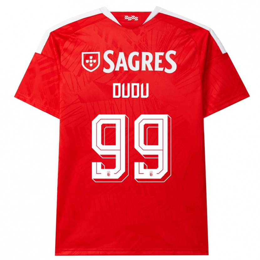 Danxen Hombre Camiseta Dudu #99 Rojo Blanco Amarillo 1ª Equipación 2026/27 La Camisa