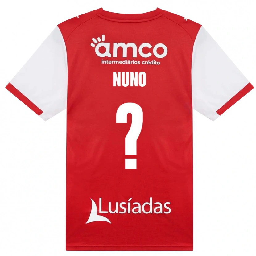 Danxen Hombre Camiseta Nuno Teixeira #0 Rojo Blanco Negro 1ª Equipación 2026/27 La Camisa