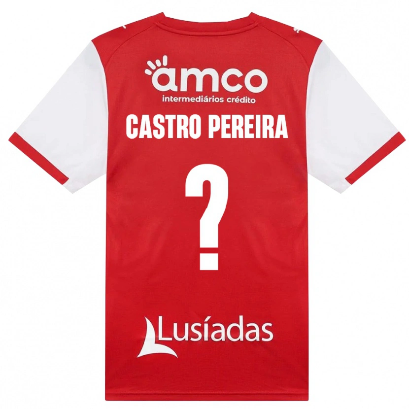 Danxen Hombre Camiseta Rodrigo Castro Pereira #0 Rojo Blanco Negro 1ª Equipación 2026/27 La Camisa