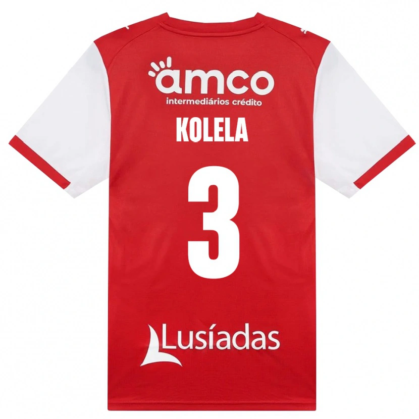Danxen Hombre Camiseta Kyllian Kolela #3 Rojo Blanco Negro 1ª Equipación 2026/27 La Camisa