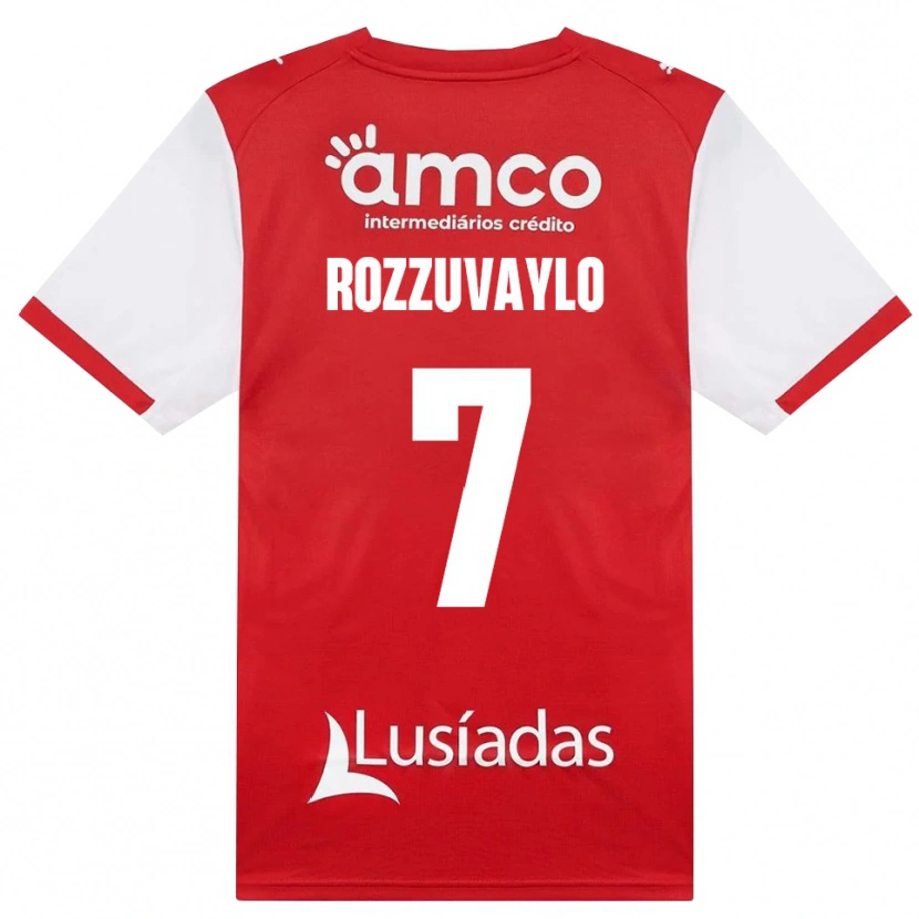 Danxen Hombre Camiseta Dani Rozzuvaylo #7 Rojo Blanco Negro 1ª Equipación 2026/27 La Camisa