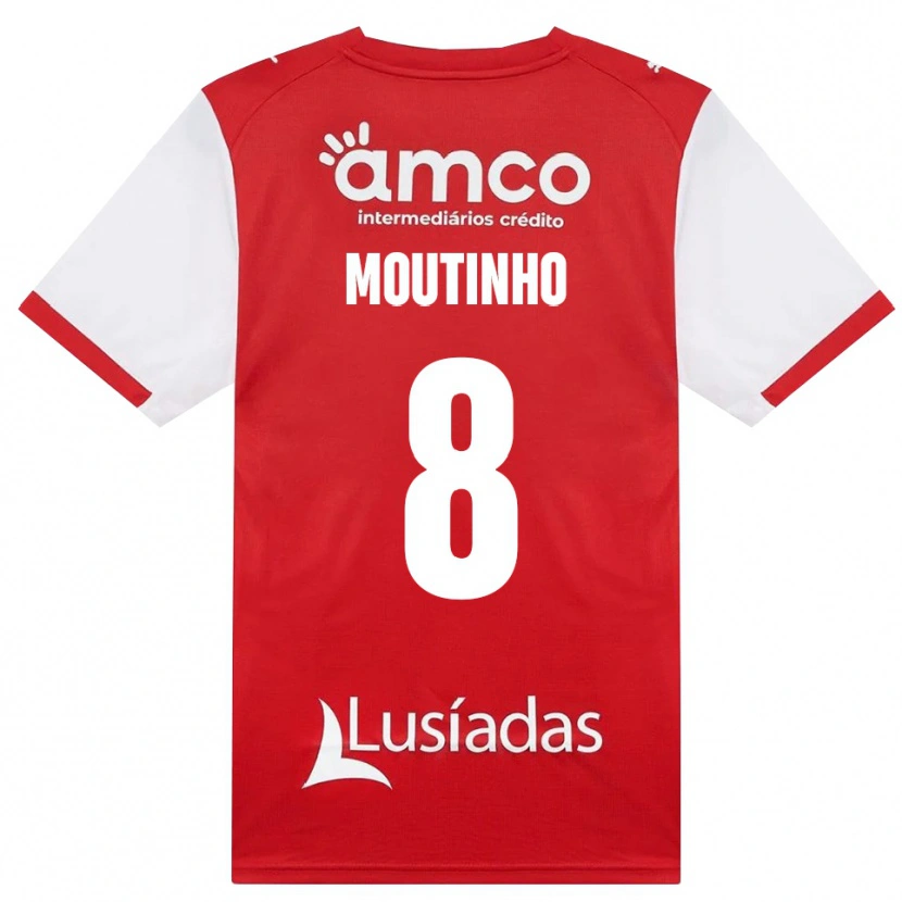 Danxen Hombre Camiseta João Moutinho #8 Rojo Blanco Negro 1ª Equipación 2026/27 La Camisa