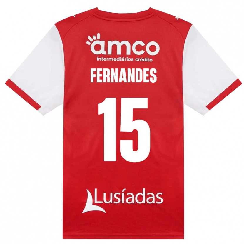 Danxen Hombre Camiseta Valdir Fernandes #15 Rojo Blanco Negro 1ª Equipación 2026/27 La Camisa