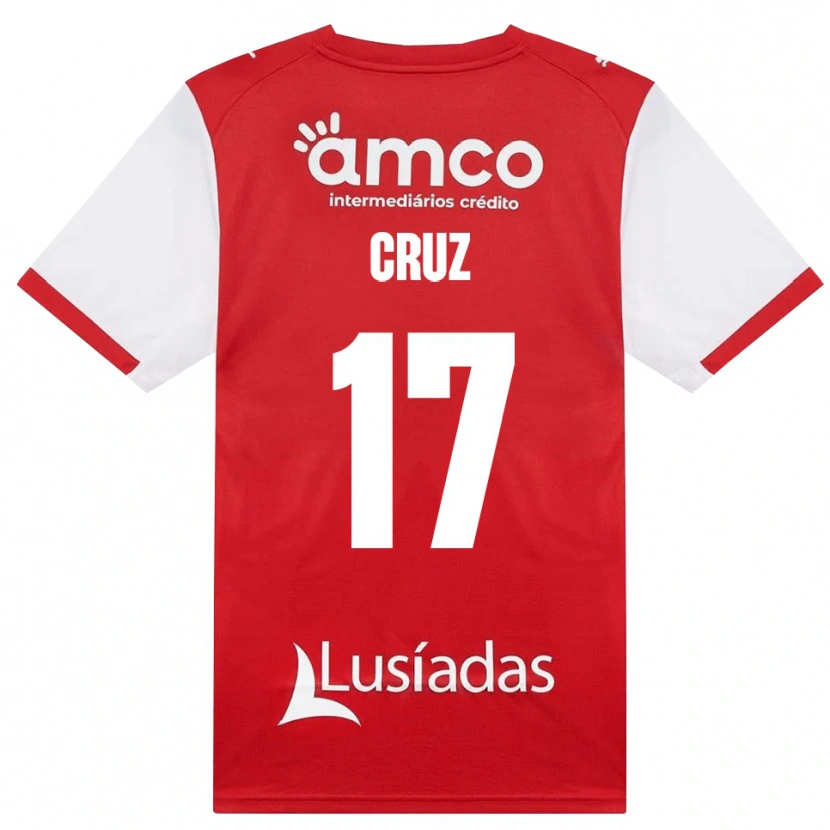 Danxen Hombre Camiseta Salvador Cruz #17 Rojo Blanco Negro 1ª Equipación 2026/27 La Camisa