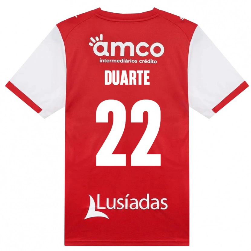 Danxen Hombre Camiseta Vânia Duarte #22 Rojo Blanco Negro 1ª Equipación 2026/27 La Camisa