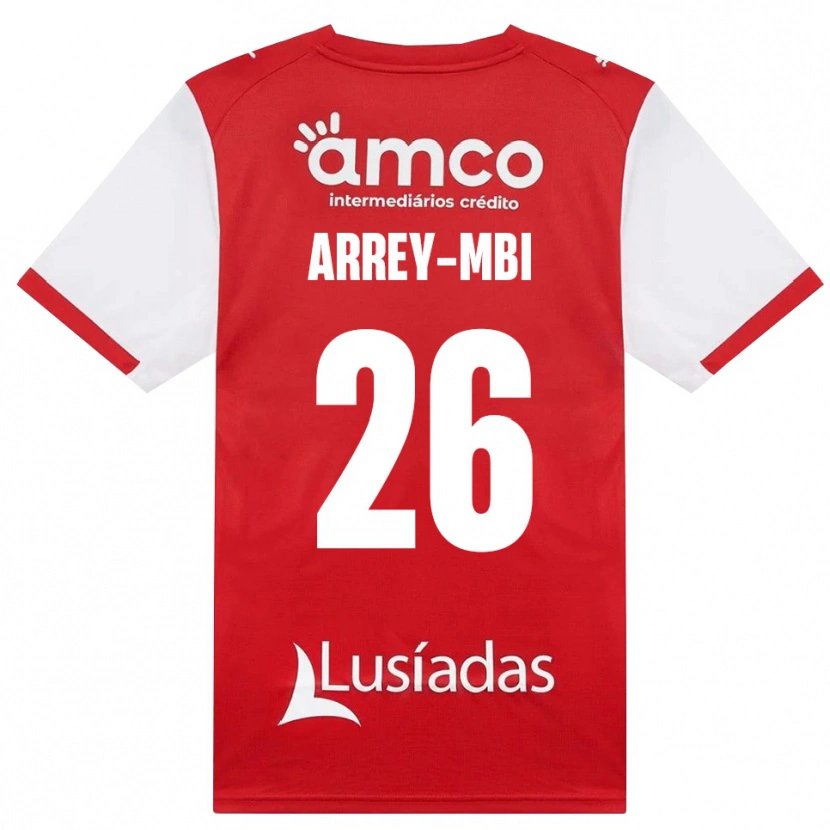 Danxen Hombre Camiseta Bright Arrey-Mbi #26 Rojo Blanco Negro 1ª Equipación 2026/27 La Camisa