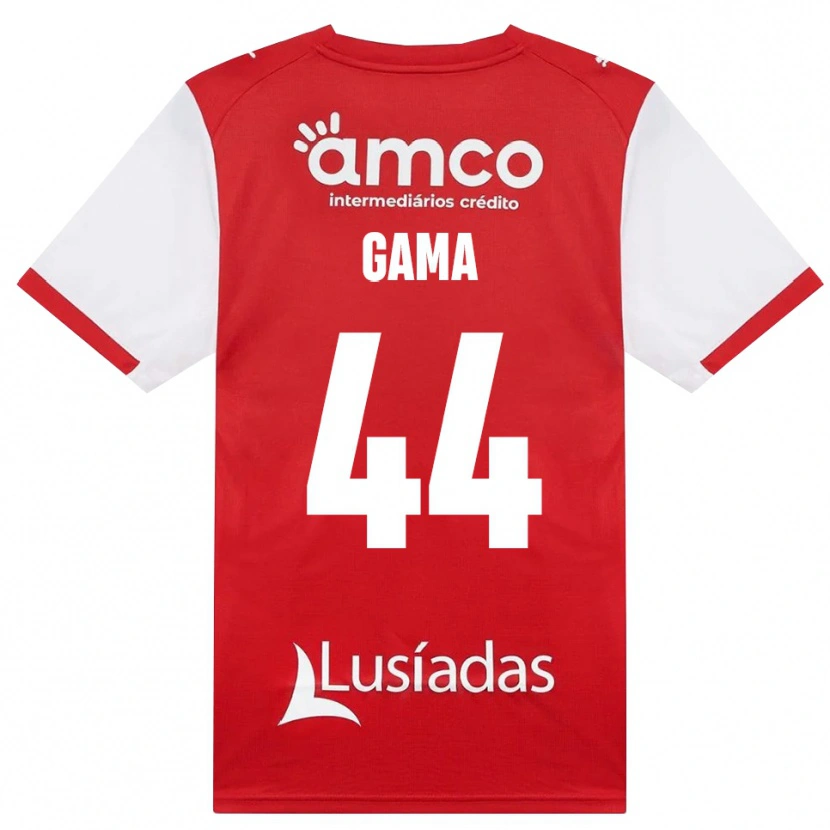 Danxen Hombre Camiseta Dinis Gama #44 Rojo Blanco Negro 1ª Equipación 2026/27 La Camisa