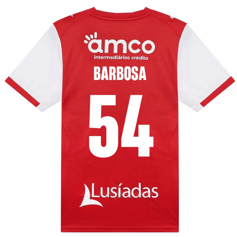 Danxen Hombre Camiseta Gui Barbosa #54 Rojo Blanco Negro 1ª Equipación 2026/27 La Camisa