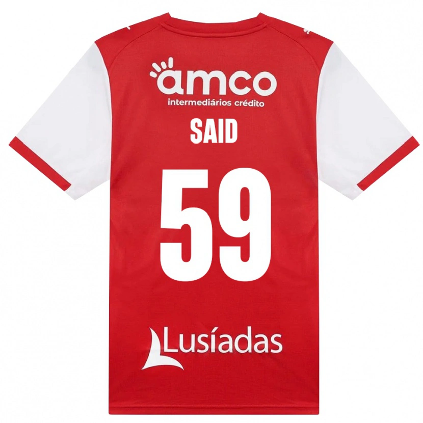 Danxen Hombre Camiseta Yan Said #59 Rojo Blanco Negro 1ª Equipación 2026/27 La Camisa