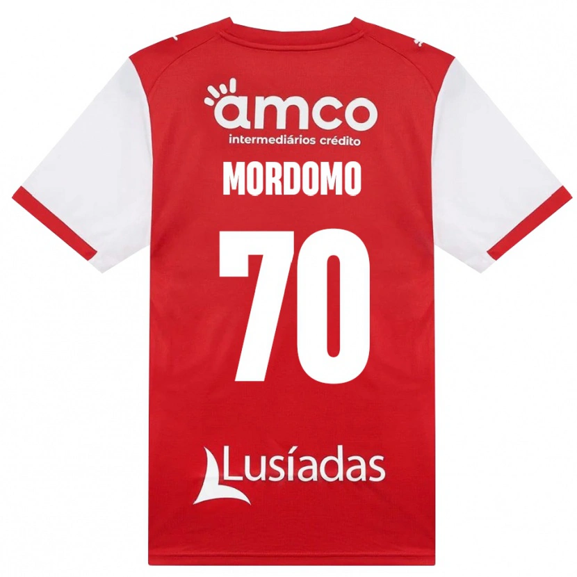 Danxen Hombre Camiseta Mordomo #70 Rojo Blanco Negro 1ª Equipación 2026/27 La Camisa