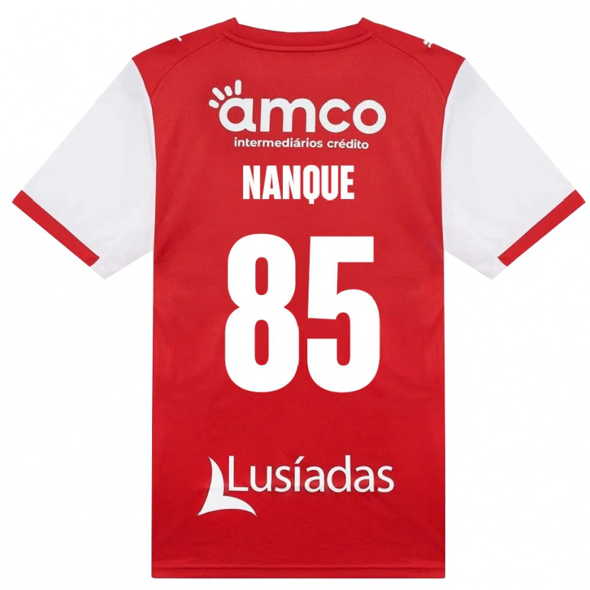 Danxen Hombre Camiseta Edgar Nanque #85 Rojo Blanco Negro 1ª Equipación 2026/27 La Camisa