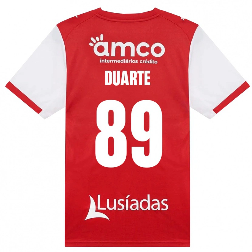 Danxen Hombre Camiseta Afonso Duarte #89 Rojo Blanco Negro 1ª Equipación 2026/27 La Camisa