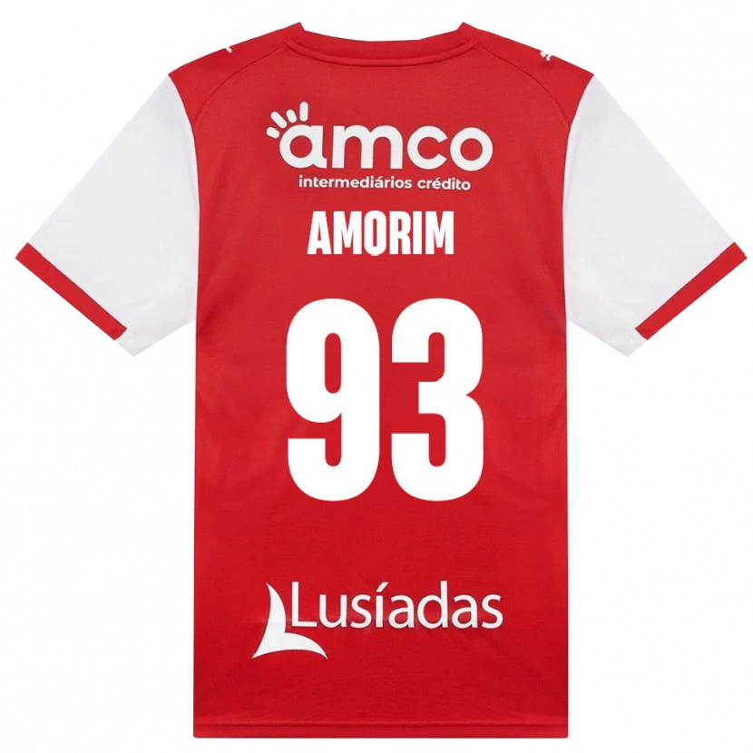 Danxen Hombre Camiseta Renato Amorim #93 Rojo Blanco Negro 1ª Equipación 2026/27 La Camisa