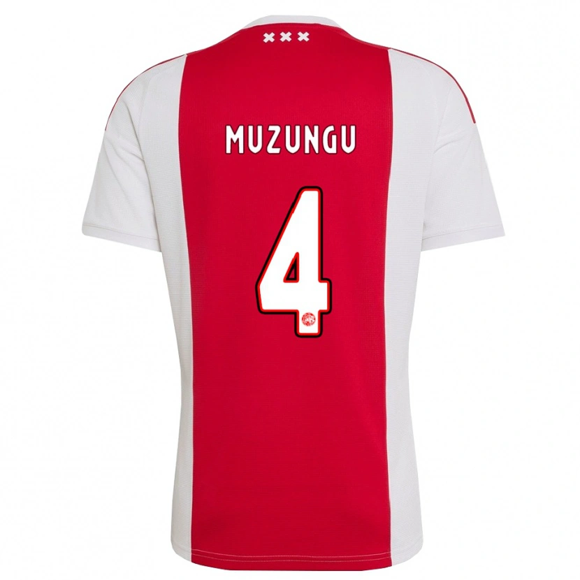 Danxen Hombre Camiseta Marvyn Muzungu #4 Rojo Blanco Amarillo 1ª Equipación 2026/27 La Camisa