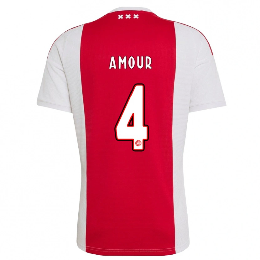 Danxen Hombre Camiseta Jahyendrow Amour #4 Rojo Blanco Amarillo 1ª Equipación 2026/27 La Camisa