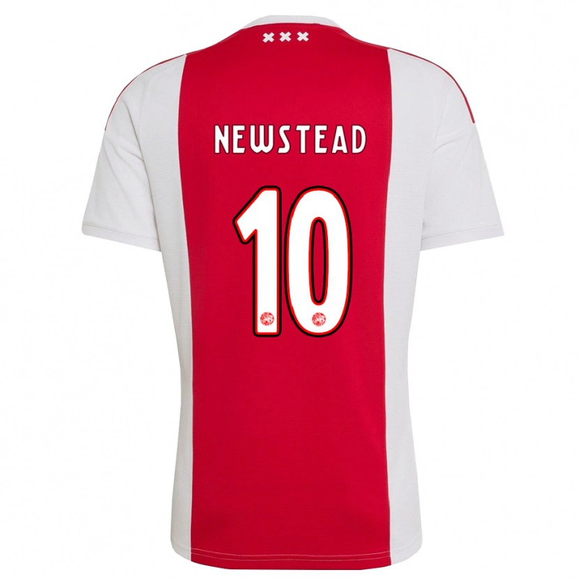 Danxen Hombre Camiseta Xander Newstead #10 Rojo Blanco Amarillo 1ª Equipación 2026/27 La Camisa