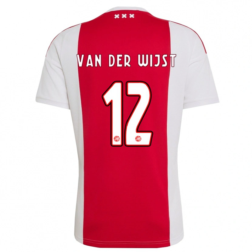 Danxen Hombre Camiseta Giovanni Van Der Wijst #12 Rojo Blanco Amarillo 1ª Equipación 2026/27 La Camisa