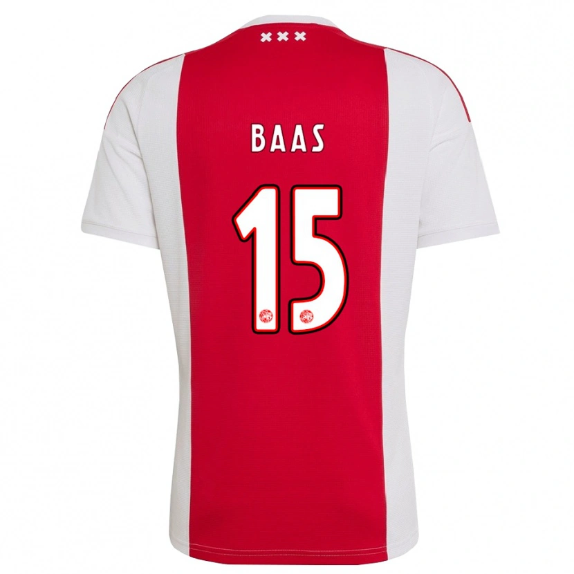 Danxen Hombre Camiseta Youri Baas #15 Rojo Blanco Amarillo 1ª Equipación 2026/27 La Camisa