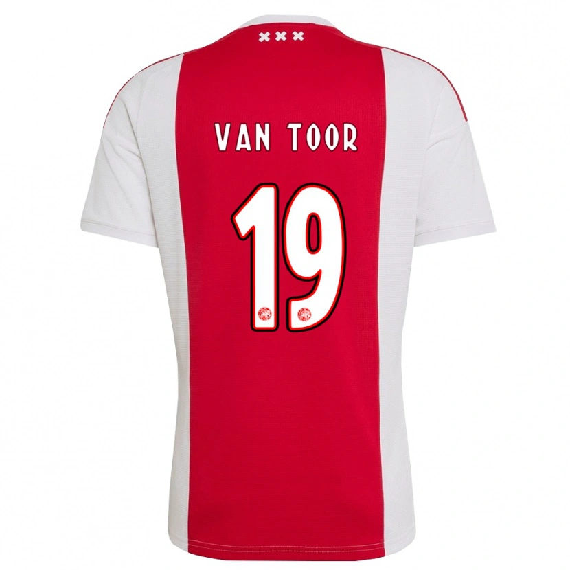 Danxen Hombre Camiseta Julian Van Toor #19 Rojo Blanco Amarillo 1ª Equipación 2026/27 La Camisa