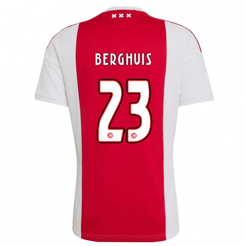 Danxen Hombre Camiseta Steven Berghuis #23 Rojo Blanco Amarillo 1ª Equipación 2026/27 La Camisa