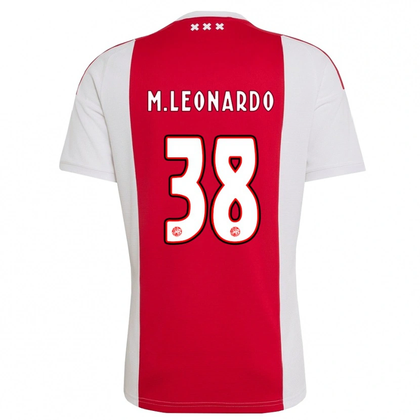 Danxen Hombre Camiseta Marcos Leonardo #38 Rojo Blanco Amarillo 1ª Equipación 2026/27 La Camisa