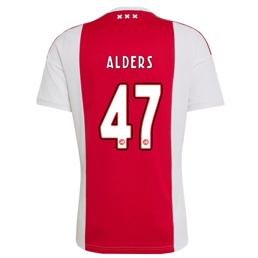 Danxen Hombre Camiseta Gerald Alders #47 Rojo Blanco Amarillo 1ª Equipación 2026/27 La Camisa