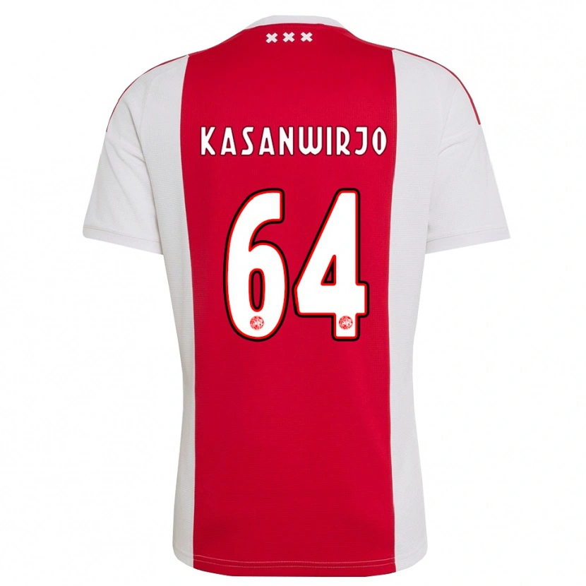 Danxen Hombre Camiseta Kennynho Kasanwirjo #64 Rojo Blanco Amarillo 1ª Equipación 2026/27 La Camisa