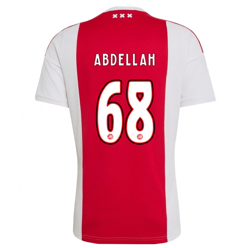 Danxen Hombre Camiseta Abdellah Ouazane #68 Rojo Blanco Amarillo 1ª Equipación 2026/27 La Camisa