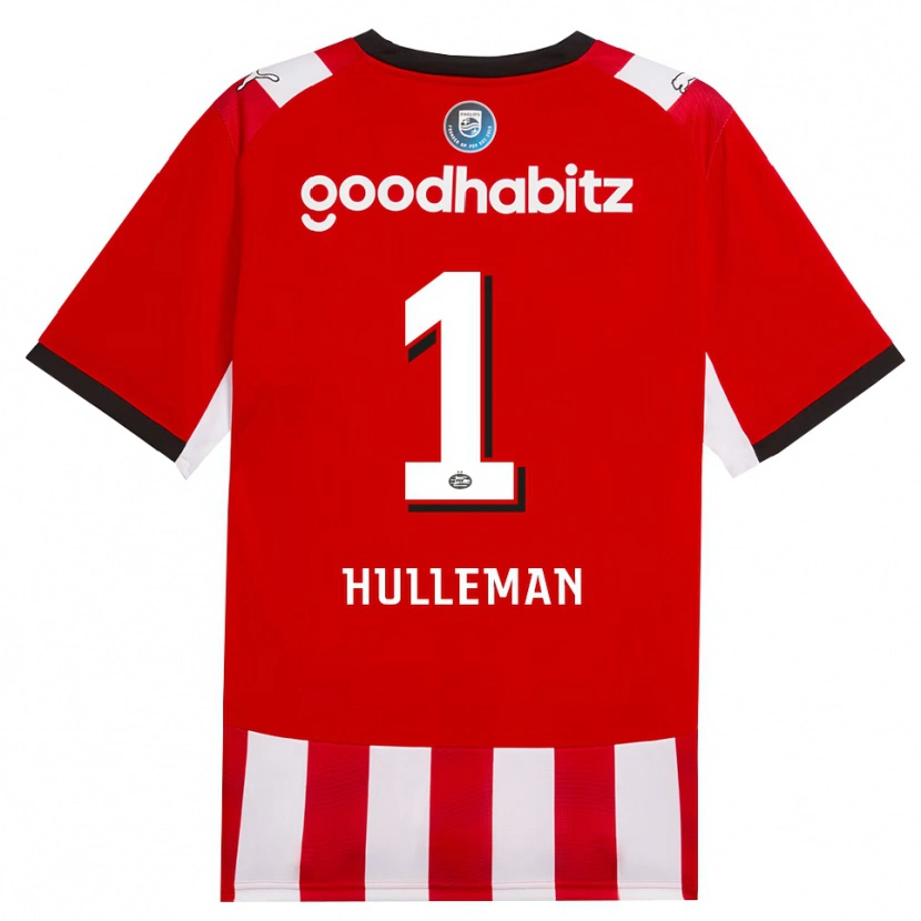 Danxen Hombre Camiseta Daan Hulleman #1 Rojo Blanco Negro 1ª Equipación 2026/27 La Camisa