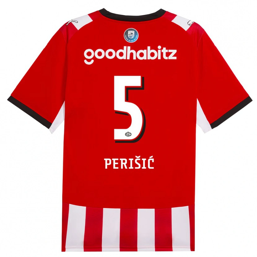 Danxen Hombre Camiseta Ivan Perišić #5 Rojo Blanco Negro 1ª Equipación 2026/27 La Camisa