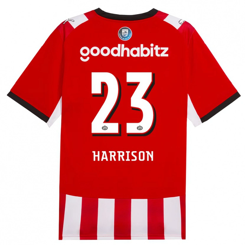Danxen Hombre Camiseta Amy Harrison #23 Rojo Blanco Negro 1ª Equipación 2026/27 La Camisa