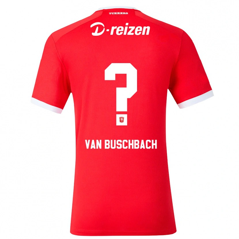Danxen Hombre Camiseta Myles Van Buschbach #0 Rojo Blanco 1ª Equipación 2026/27 La Camisa