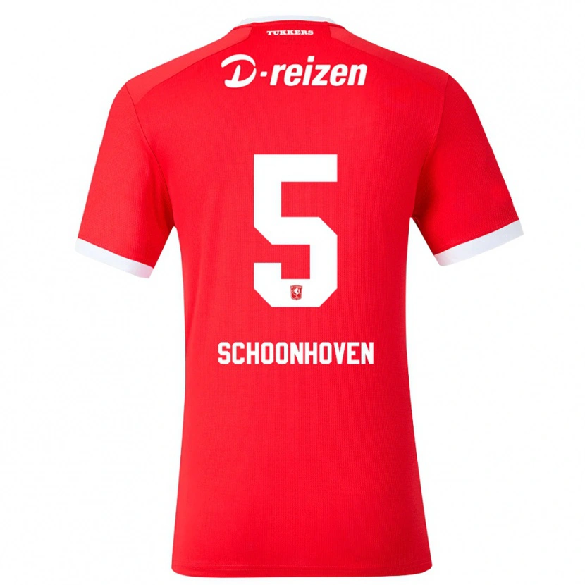 Danxen Hombre Camiseta Roman Schoonhoven #5 Rojo Blanco 1ª Equipación 2026/27 La Camisa