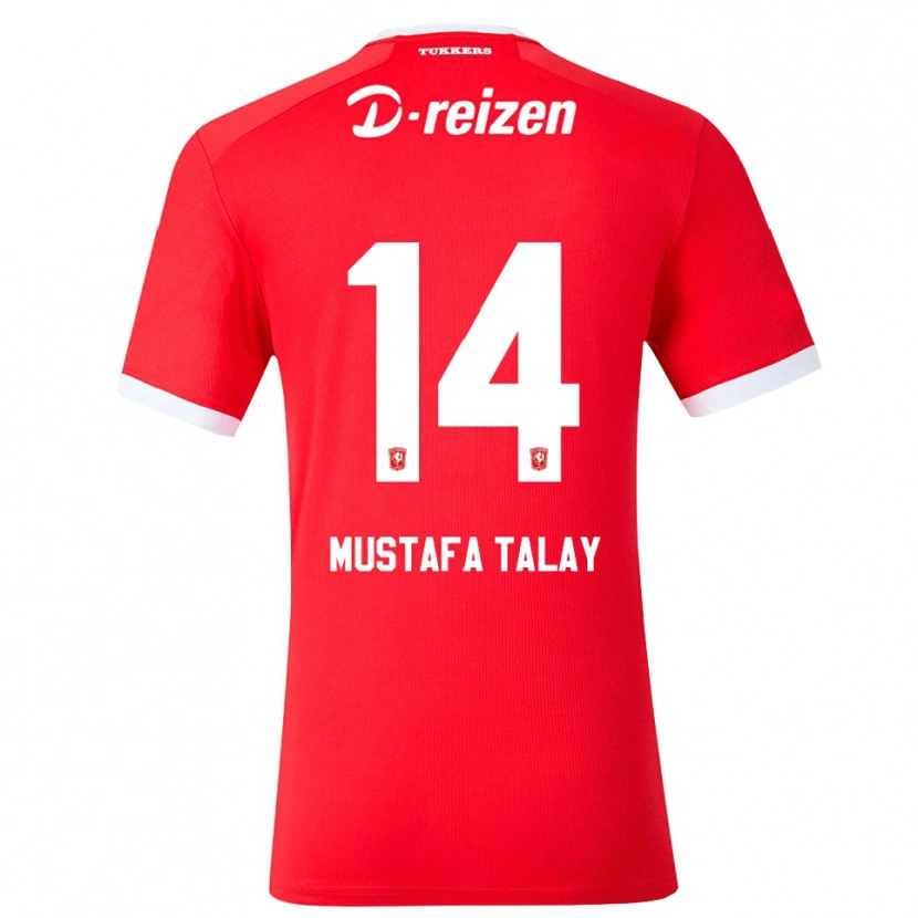 Danxen Hombre Camiseta Kaan Mustafa Talay #14 Rojo Blanco 1ª Equipación 2026/27 La Camisa