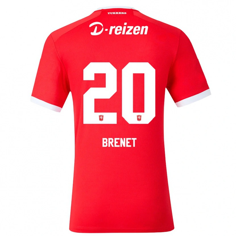 Danxen Hombre Camiseta Joshua Brenet #20 Rojo Blanco 1ª Equipación 2026/27 La Camisa